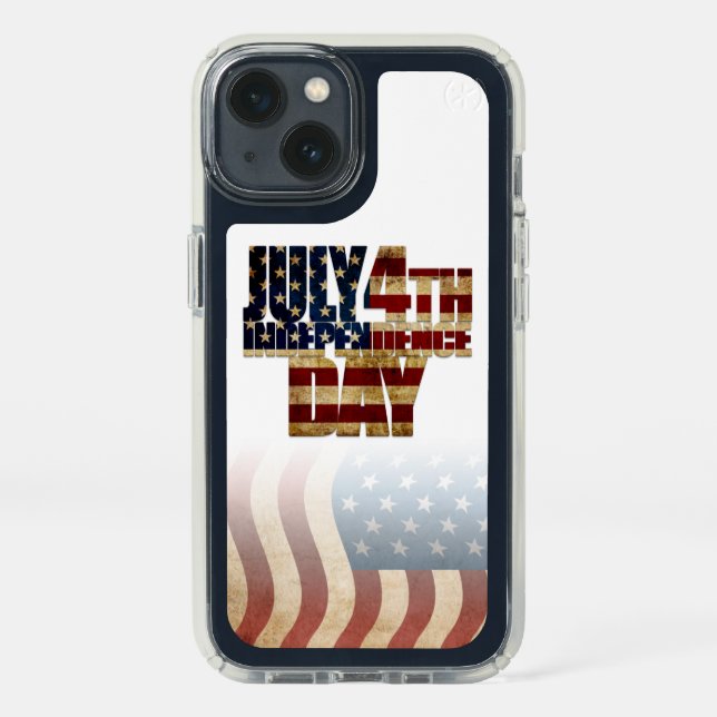 Patriotic July 4th Flag Design Speck iPhone 13 Case (Front)