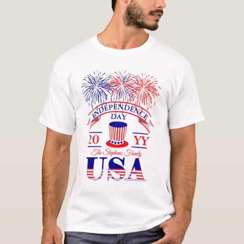 Patriotic July 4th Independence Day Celebration Ma T_Shirt