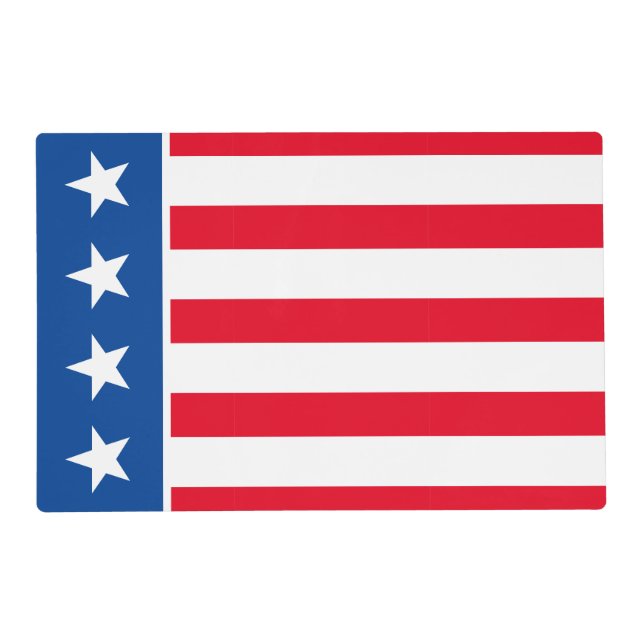  Patriotic July 4th Laminated Placemat (Front)