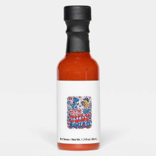 Patriotic Kawaii Dinosaur Best Step-dad Ever Step- Hot Sauces