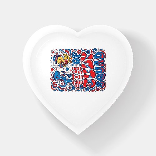 Patriotic Kawaii Dinosaur Best Step-dad Ever Step- Paperweight