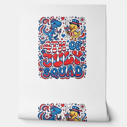 Patriotic Kawaii Dinosaur Best Step-dad Ever Step- Wallpaper