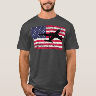 Patriotic KC135 Stratotanker jet American flag T-Shirt