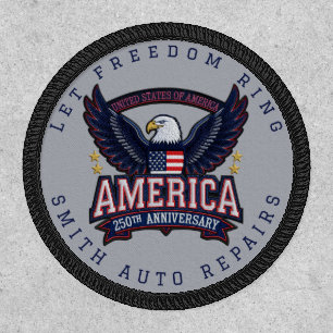 Patriotic Keepsake Custom Business Patch