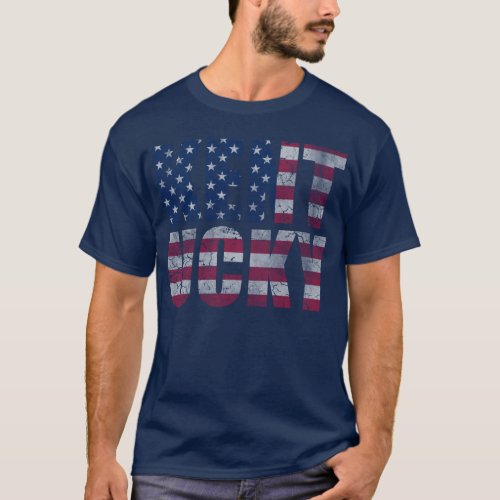 Patriotic Kentucky American Flag T_Shirt