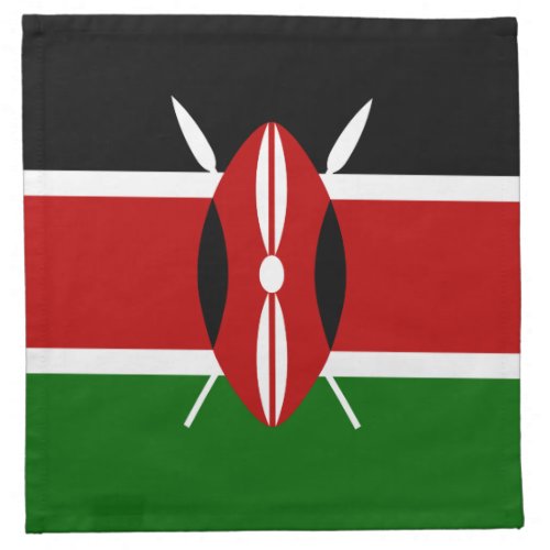 Patriotic Kenya Flag Cloth Napkin