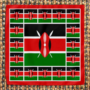 Patriotic Kenyan Flag Bandana, fashion Kenya Bandana