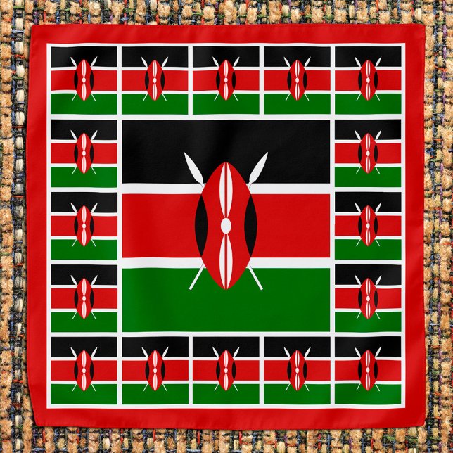 Patriotic Kenyan Flag Bandana, fashion Kenya Bandana (Creator Uploaded)