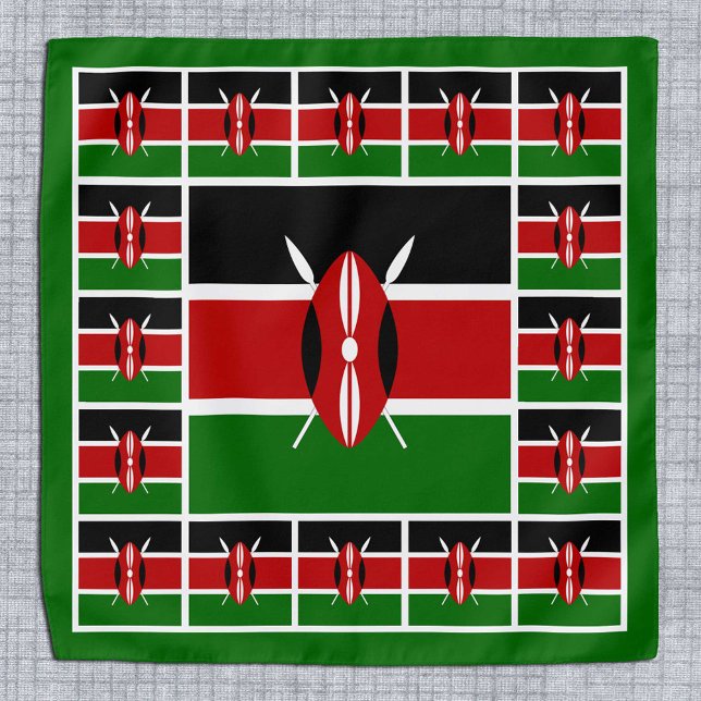 Patriotic Kenyan Flag Bandana, Green fashion Kenya Bandana (Creator Uploaded)