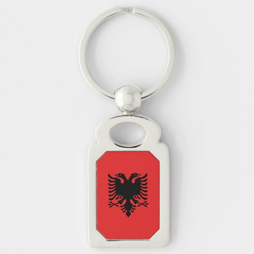 Patriotic keychain with Flag of Albania