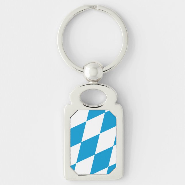 Patriotic keychain with Flag of Bavaria (Front)
