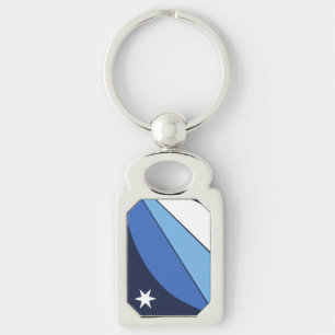 Patriotic keychain with Flag of Columbia, SC