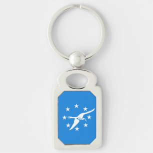 Patriotic keychain with Flag of Corpus Christi