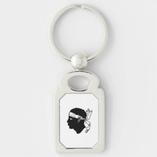 Patriotic keychain with Flag of Corsica