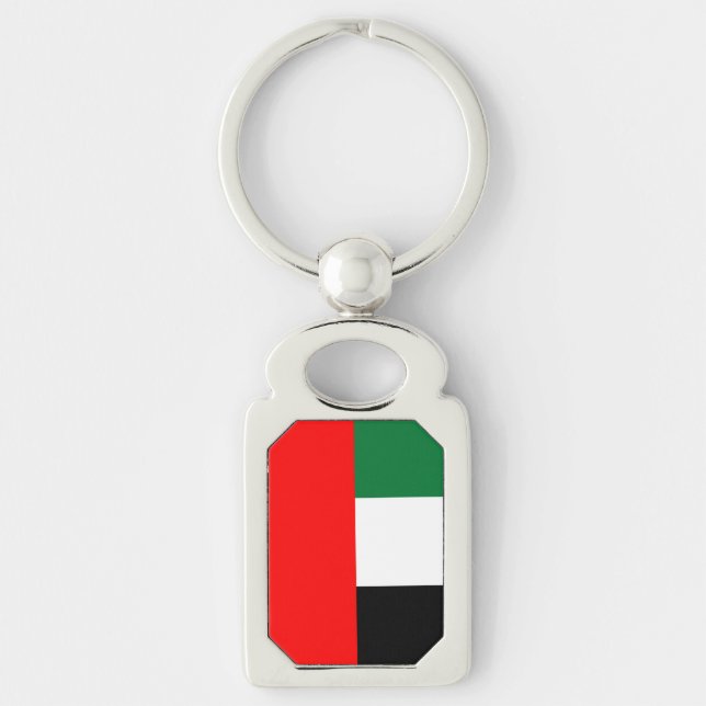 Patriotic keychain with Flag of UAE (Front)