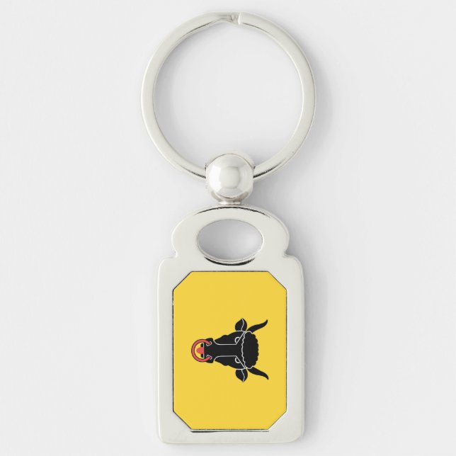 Patriotic keychain with Flag of Uri, Switzerland (Front)