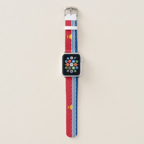 Patriotic Kiribati Flag Apple Watch Band