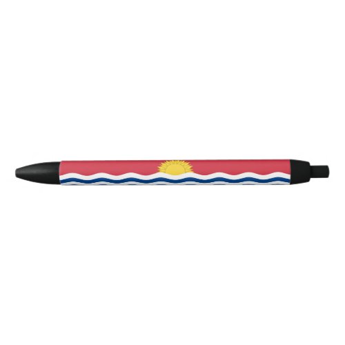 Patriotic Kiribati Flag Black Ink Pen