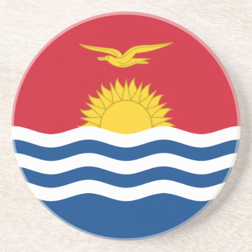 Patriotic Kiribati Flag Coaster