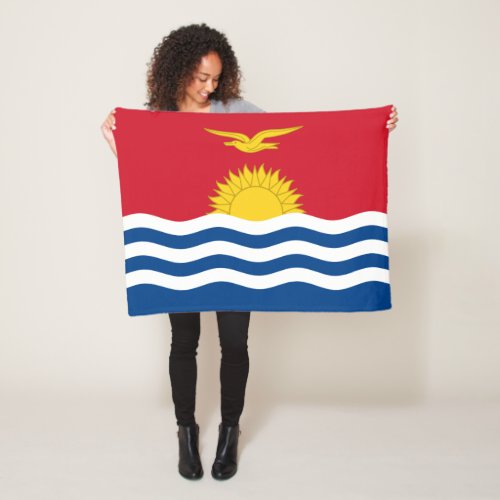 Patriotic Kiribati Flag Fleece Blanket