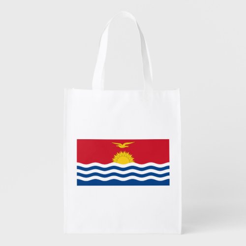 Patriotic Kiribati Flag Grocery Bag