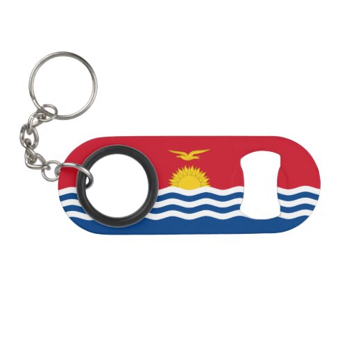 Patriotic Kiribati Flag Keychain Bottle Opener