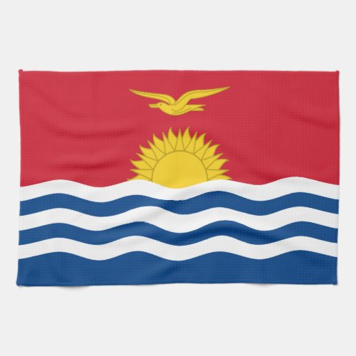 Patriotic Kiribati Flag Kitchen Towel