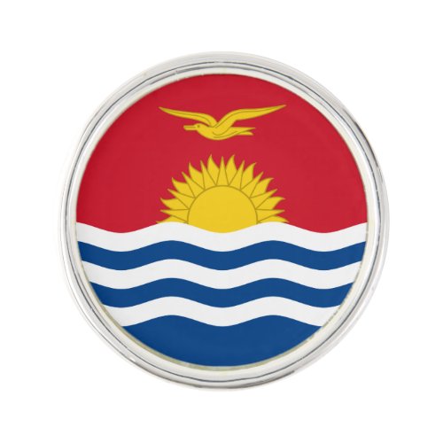 Patriotic Kiribati Flag Lapel Pin