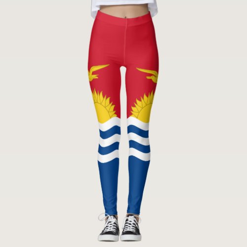 Patriotic Kiribati Flag Leggings