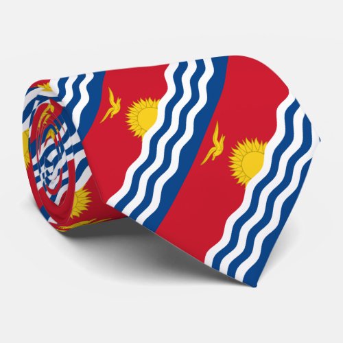 Patriotic Kiribati Flag Neck Tie