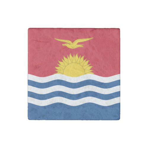 Patriotic Kiribati Flag Stone Magnet