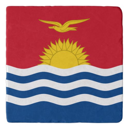 Patriotic Kiribati Flag Trivet