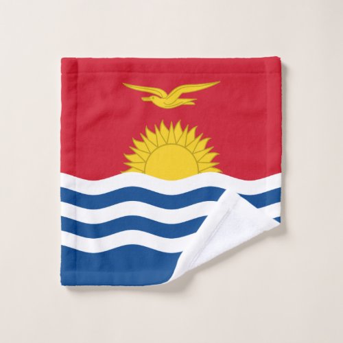 Patriotic Kiribati Flag Wash Cloth