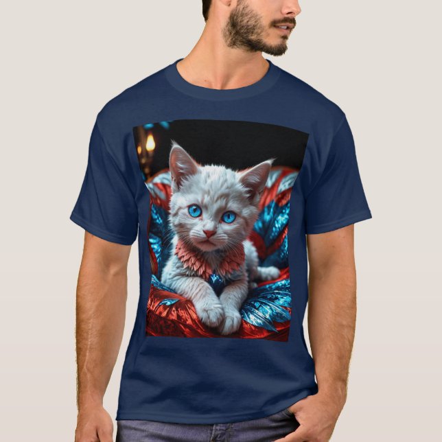 Patriotic Kitten T-Shirt (Front)