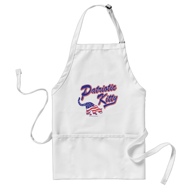 Patriotic-Kitty-2 Adult Apron (Front)