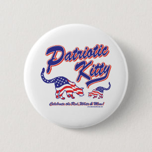 Patriotic Kitty Cats Pinback Button