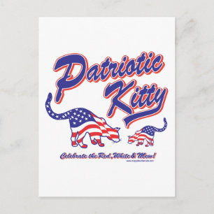 Patriotic Kitty Cats Postcard