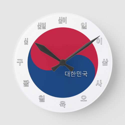 Patriotic Korean Flag Clock  South Korea  Seoul