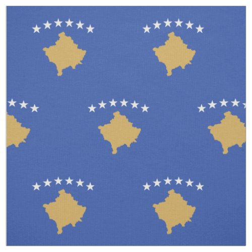 Patriotic Kosovo Flag Fabric
