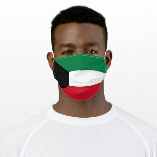 Patriotic Kuwait Flag Adult Cloth Face Mask