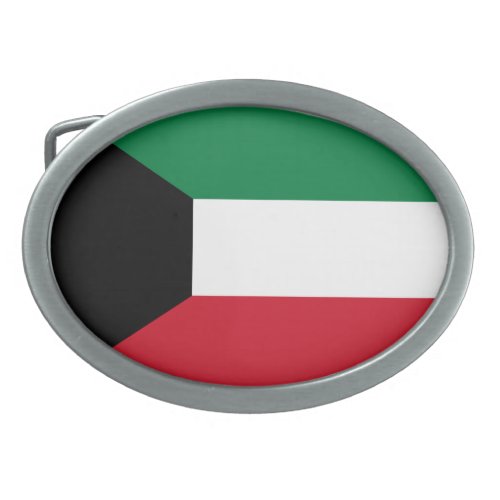 Patriotic Kuwait Flag Belt Buckle