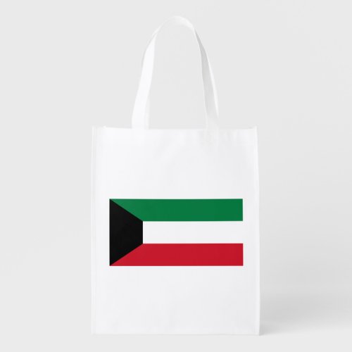 Patriotic Kuwait Flag Grocery Bag