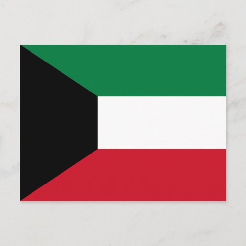 Patriotic Kuwait Flag Postcard