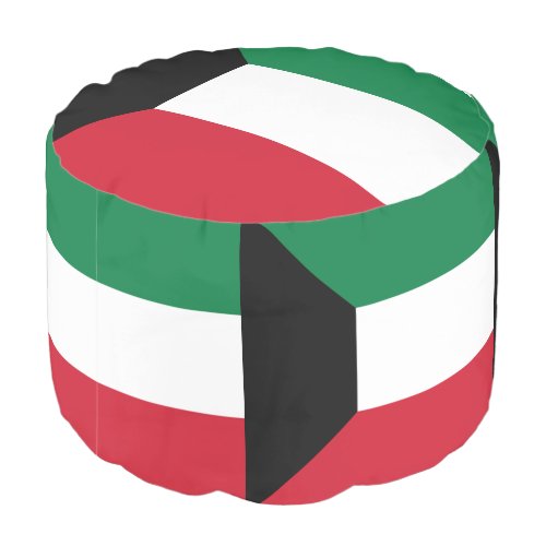 Patriotic Kuwait Flag Pouf