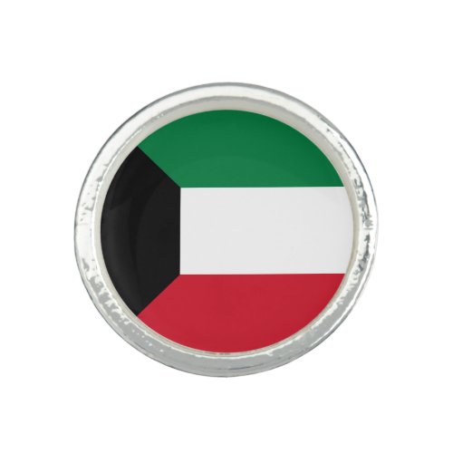 Patriotic Kuwait Flag Ring