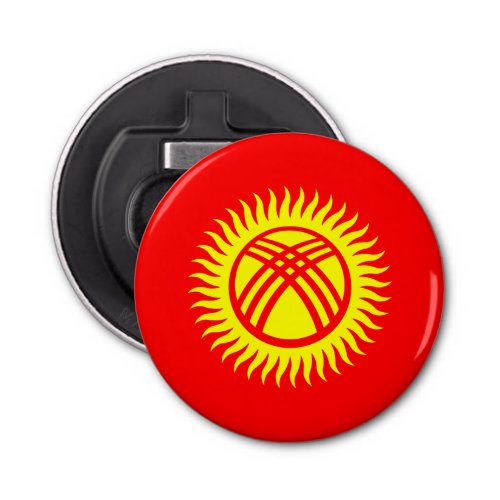 Patriotic Kyrgyzstan Flag Bottle Opener
