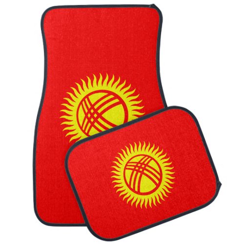 Patriotic Kyrgyzstan Flag Car Floor Mat