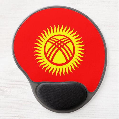 Patriotic Kyrgyzstan Flag Gel Mouse Pad