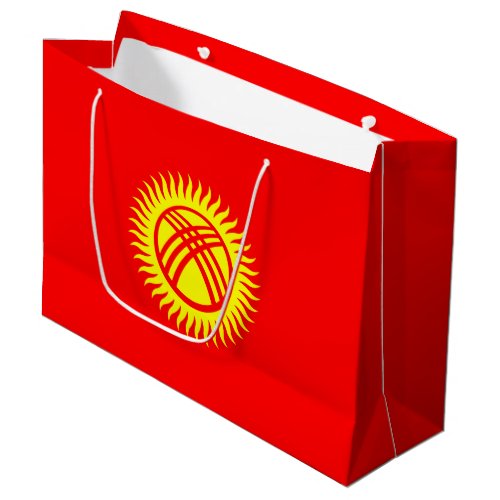 Patriotic Kyrgyzstan Flag Large Gift Bag