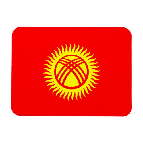 Patriotic Kyrgyzstan Flag Magnet